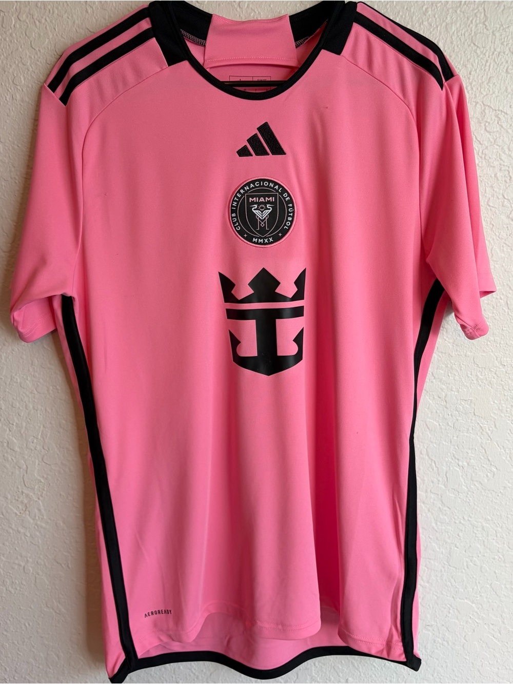 adidas Lionel Messi Inter Miami Pink Soccer Jersey Authentic - Men’s Large MLS